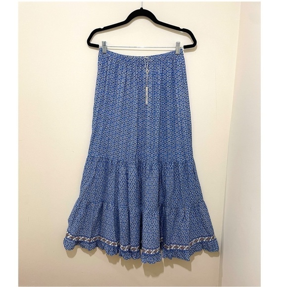 NWT Max Studio London Skirt, Medium $195 Cottagecore Prarie Boho - Picture 2 of 15
